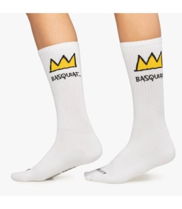 Calcetines Athletic Basquiat Crown | Jimmy Lion - ¡Arte Contemporáneo en tus Pies!