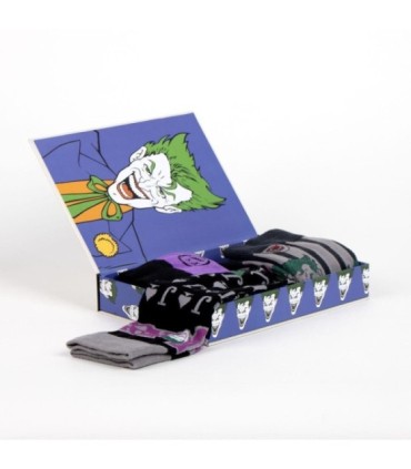 Pack de 3 Calcetines Batman y Joker | Warner Bros - Dualidad de Gotham en tus Pies