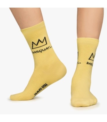 Calcetines Crown | Basquiat x Jimmy Lion - Arte y Estilo para Niños
