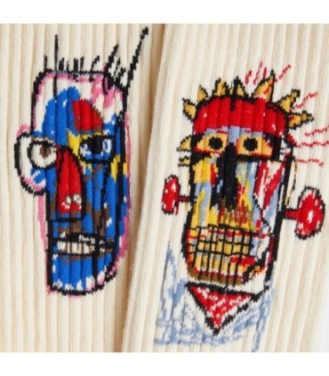 Calcetines Athletic Basquiat Heads 198 | Jimmy Lion - Arte Urbano en tus Pies