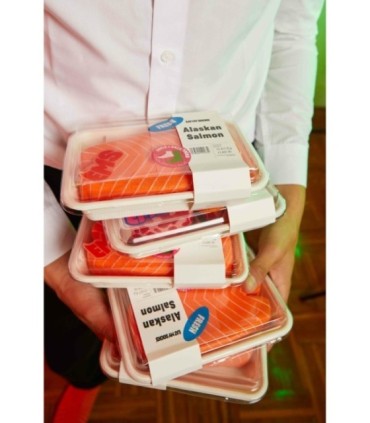 Calcetines Alaskan Salmon ( pares) | Eat My Socks - ¡Estilo Fresco del Mar!