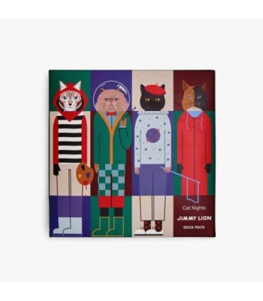 Pack de Calcetines Cat Night | Jimmy Lion - ¡Estilo Felino para tus Pies!