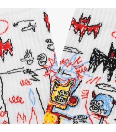 Calcetines Athletic Basquiat Batman | Jimmy Lion - ¡Arte y Estilo en tus Pies!