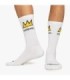 Calcetines Athletic Basquiat Crown | Jimmy Lion - ¡Arte Contemporáneo en tus Pies!