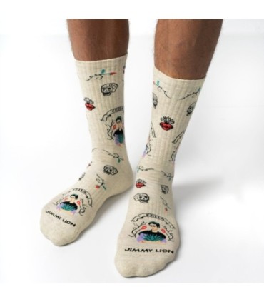 Calcetines Athletic Frida Viva México | Jimmy Lion - ¡Cultura y Estilo en tus Pies!