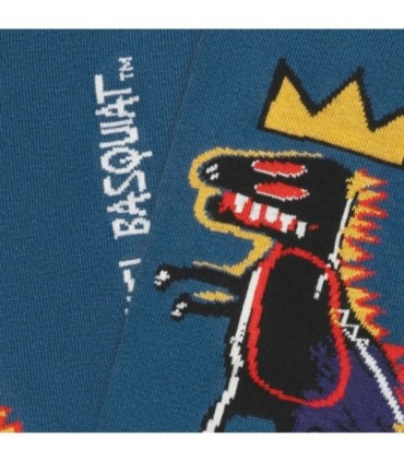 Calcetines Basquiat Pez Dispenser Blue | Jimmy Lion - ¡Arte en tus pies!