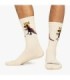 Calcetines Athletic Basquiat Pez Dispenser Beige | Jimmy Lion - ¡Deporte con arte!