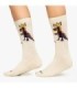 Calcetines Athletic Basquiat Pez Dispenser Beige | Jimmy Lion - ¡Deporte con arte!