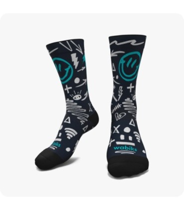 Calcetines Push Antracita | Wabiks - ¡Supera tus límites con estilo y comodidad!