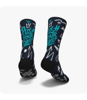 Calcetines Push Antracita | Wabiks - ¡Supera tus límites con estilo y comodidad!