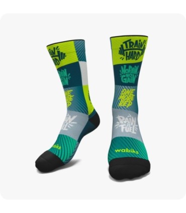 Calcetines One More Rep Verde | Wabiks - ¡Supera tus límites con estilo!