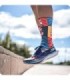 Calcetines Born to Run Azul/Rojo | Wabiks - ¡Corre con estilo y comodidad!