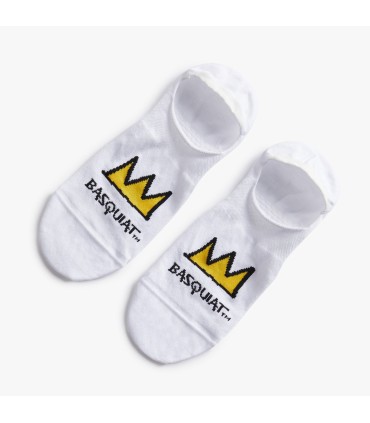 Calcetines Invisibles Basquiat Crown | Jimmy Lion - Arte y Estilo en tus Pies