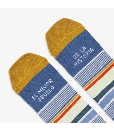 Calcetines "El mejor abuelo de la historia" – Regalo perfecto para abuelos | Calcetineria.com