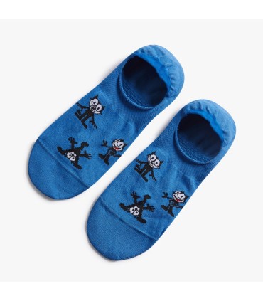 Félix Pattern – Calcetines cortos en azul | Estilo y comodidad