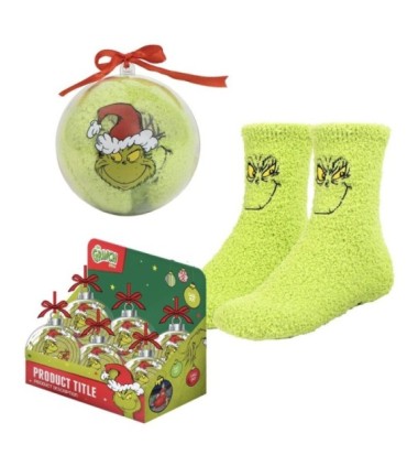 Calcetines Antideslizantes The Grinch | The Grinch - Diversión y Seguridad Navideña
