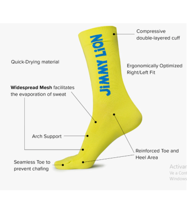 Calcetines Performance JL Amarillo | Jimmy Lion Deportes